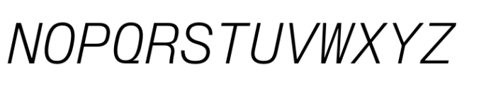 Slussen Mono Light Italic Font UPPERCASE