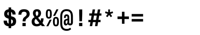 Slussen Mono Semibold Font OTHER CHARS