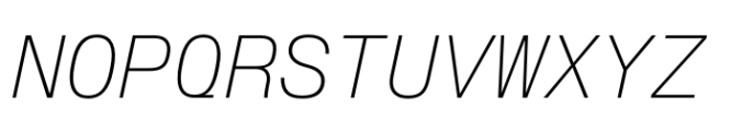 Slussen Mono Thin Italic Font UPPERCASE