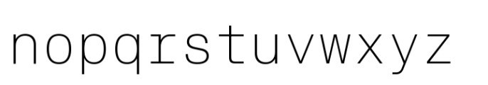 Slussen Mono VF Font LOWERCASE