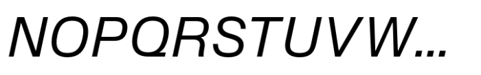 Slussen Regular Italic Font UPPERCASE