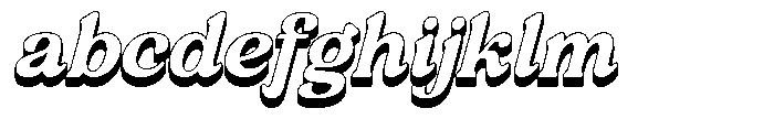 Slyzhee 3 D Oblique FONT