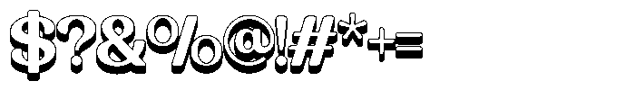 Slyzhee Regular 3 D Regular Font OTHER CHARS
