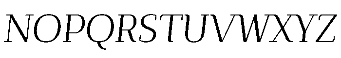 SlabDisplay Italic Font UPPERCASE