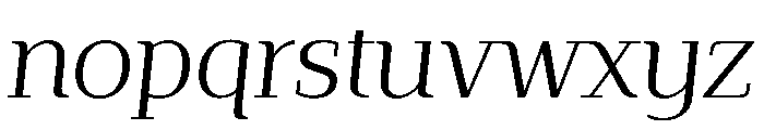 SlabDisplay Italic Font LOWERCASE