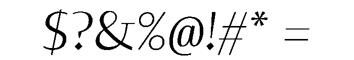 SlabDisplaySans Italic Font OTHER CHARS