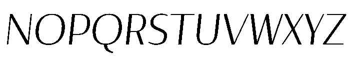 SlabDisplaySans Italic Font UPPERCASE