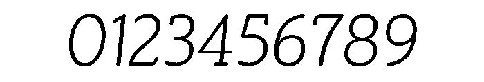 SlabFour BookItalic Font OTHER CHARS