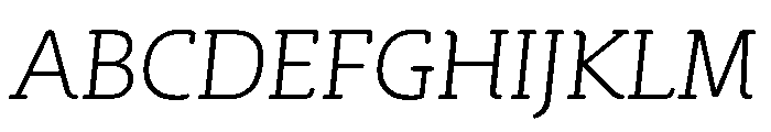 SlabFour BookItalic Font UPPERCASE