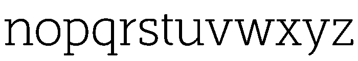 SlabFour Book Font LOWERCASE