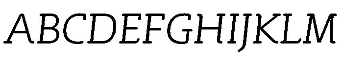 SlabFour Italic Font UPPERCASE