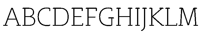 SlabFour Light Font UPPERCASE