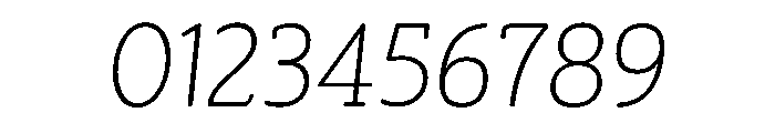 SlabFour LightItalic Font OTHER CHARS