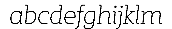 SlabFour LightItalic FONT