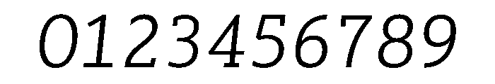 SlabMono Italic Font OTHER CHARS