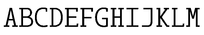 SlabMono Font UPPERCASE