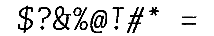 SlabMonoRough Italic Font OTHER CHARS