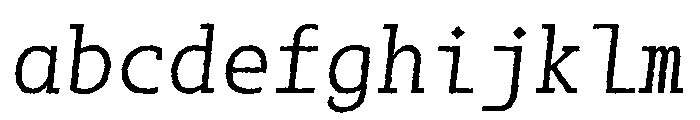 SlabMonoRough Italic FONT