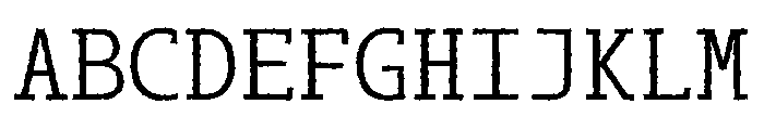 SlabMonoRough Font UPPERCASE
