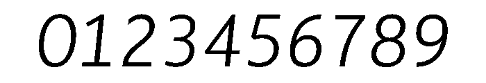 SlabMonoSans Italic Font OTHER CHARS