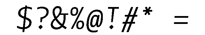 SlabMonoSans Italic Font OTHER CHARS