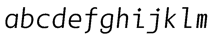 SlabMonoSans Italic FONT