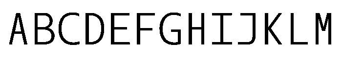 SlabMonoSans Font UPPERCASE