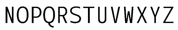 SlabMonoSans Font UPPERCASE