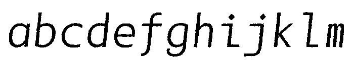 SlabMonoSansRough Italic FONT
