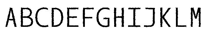 SlabMonoSansRough Font UPPERCASE