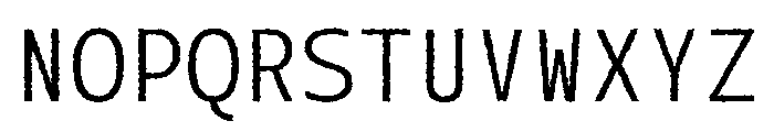 SlabMonoSansRough Font UPPERCASE