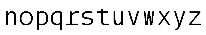 SlabMonoSans Font LOWERCASE