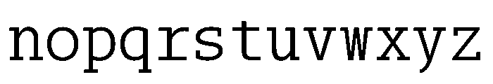 SlabMono Font LOWERCASE