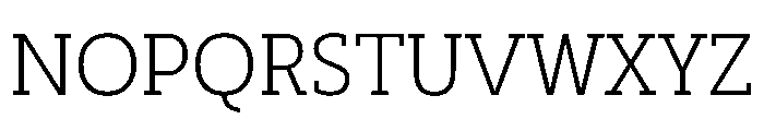 SlabOne Book Font UPPERCASE