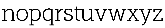 SlabOne Book Font LOWERCASE