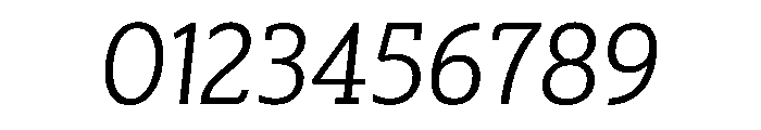 SlabOne Italic Font OTHER CHARS