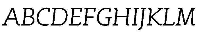 SlabOne Italic Font UPPERCASE