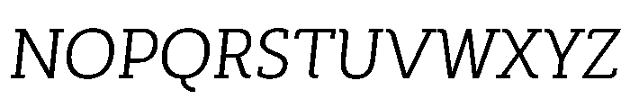 SlabOne Italic Font UPPERCASE