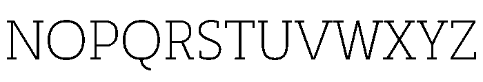 SlabOne Light Font UPPERCASE
