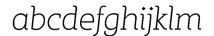 SlabOne LightItalic FONT