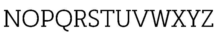 SlabOne Font UPPERCASE