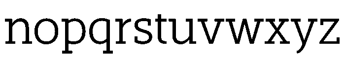 SlabOne Font LOWERCASE