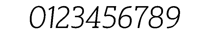 SlabThree BookItalic Font OTHER CHARS