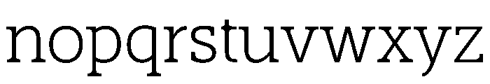 SlabThree Book Font LOWERCASE