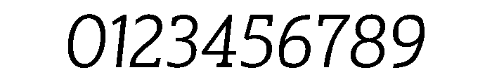 SlabThree Italic Font OTHER CHARS