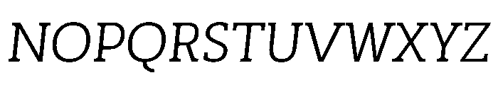 SlabThree Italic Font UPPERCASE