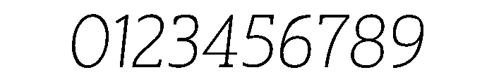 SlabThree LightItalic Font OTHER CHARS
