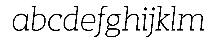 SlabThree LightItalic FONT