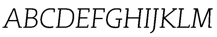 SlabTwo BookItalic Font UPPERCASE