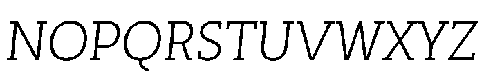 SlabTwo BookItalic Font UPPERCASE